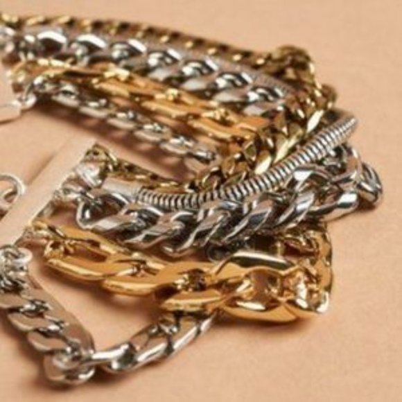 Jenny Bird Austin Cuff Layered Chain Bracelet - Picture 7 of 16